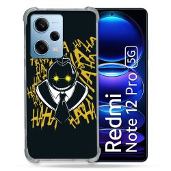 Coque Renforcée En Verre Trempé Pour Xiaomi Redmi Note 12 Pro 5G Manga Assassination Classroom Kuro Noir