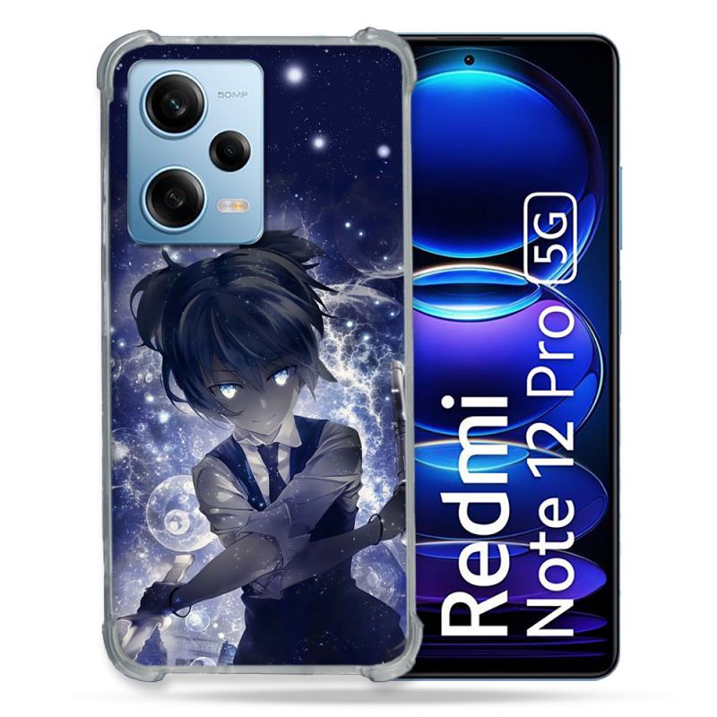 Coque Renforcée En Verre Trempé Pour Xiaomi Redmi Note 12 Pro 5G Manga Assassination Classroom Nagisa