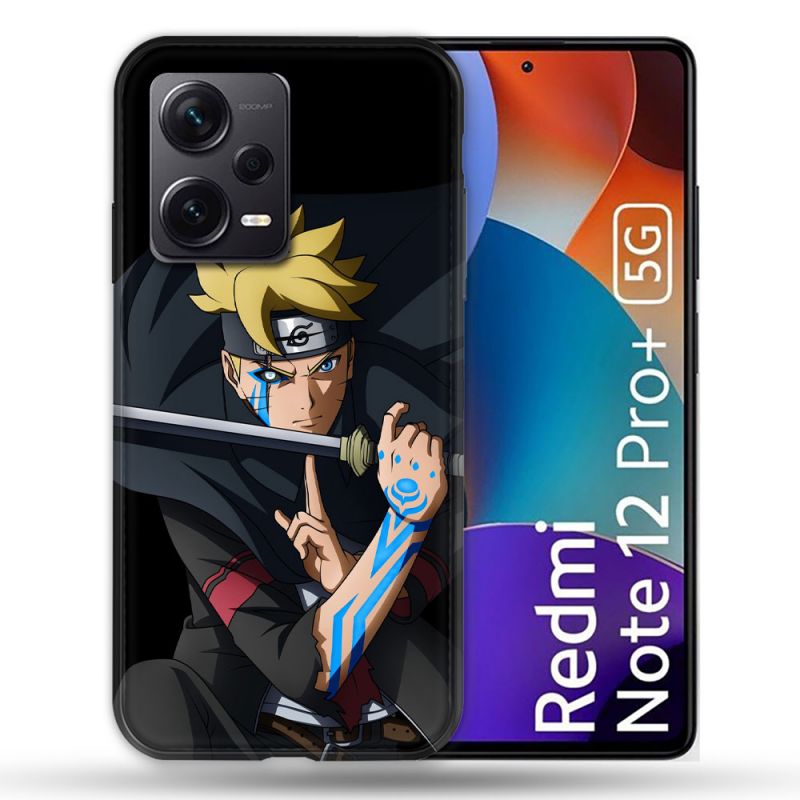 Coque Renforcée Pour Xiaomi Redmi Note 12 Pro Plus 5G Manga Boruto Tatouage