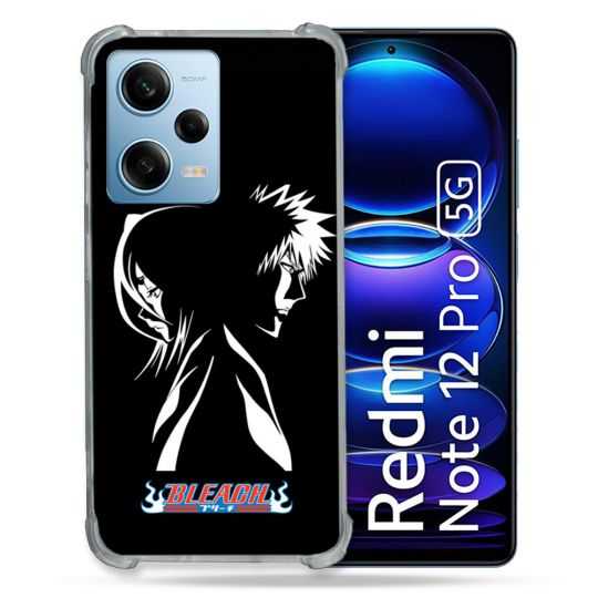 Coque Renforcée En Verre Trempé Pour Xiaomi Redmi Note 12 Pro 5G Manga Bleach Duo