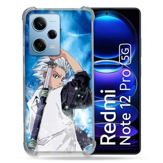 Coque Renforcée En Verre Trempé Pour Xiaomi Redmi Note 12 Pro 5G Manga Bleach Hitsugaya