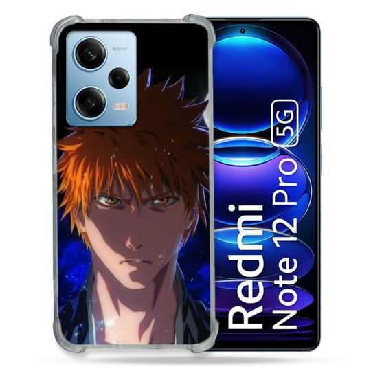 Coque Renforcée En Verre Trempé Pour Xiaomi Redmi Note 12 Pro 5G Manga Bleach Ichigo