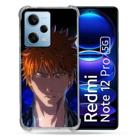 Coque Renforcée En Verre Trempé Pour Xiaomi Redmi Note 12 Pro 5G Manga Bleach Ichigo