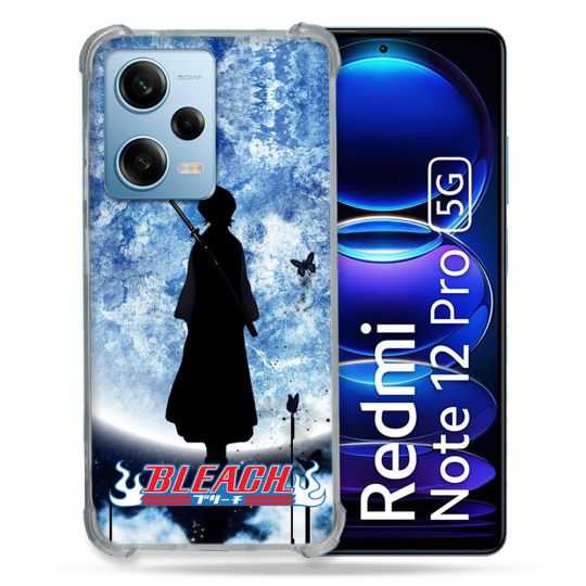 Coque Renforcée En Verre Trempé Pour Xiaomi Redmi Note 12 Pro 5G Manga Bleach Lune