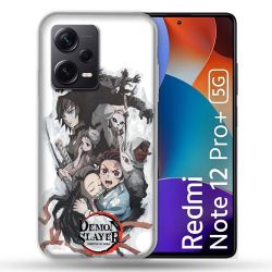 Coque Renforcée Pour Xiaomi Redmi Note 12 Pro Plus 5G Manga Demon Slayer Blanc