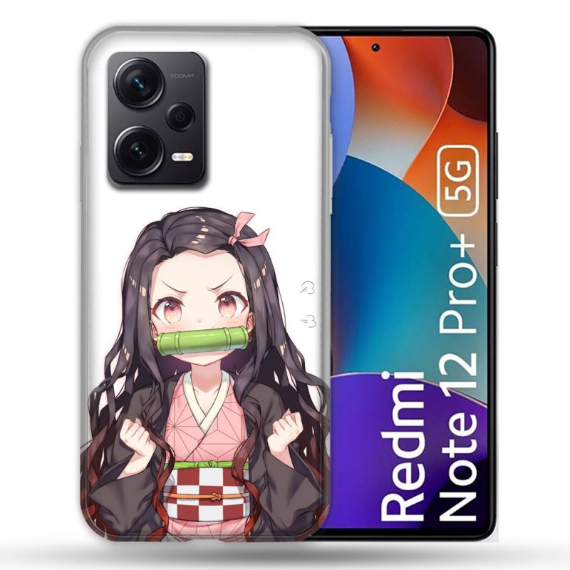 Coque Renforcée Pour Xiaomi Redmi Note 12 Pro Plus 5G Manga Demon Slayer Nezuko