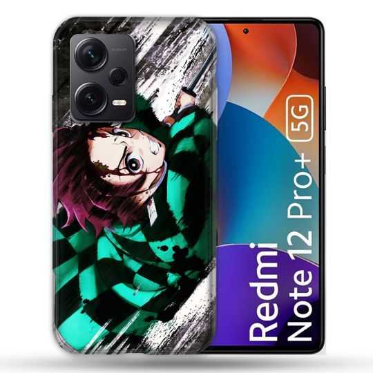 Coque Renforcée Pour Xiaomi Redmi Note 12 Pro Plus 5G Manga Demon Slayer Tanjiro