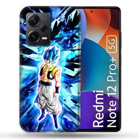 Coque Renforcée Pour Xiaomi Redmi Note 12 Pro Plus 5G Manga Dragon Ball Gogeta Lumiere