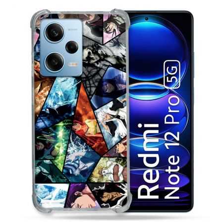 Coque Renforcée En Verre Trempé Pour Xiaomi Redmi Note 12 Pro 5G Manga Bleach Pele Mele
