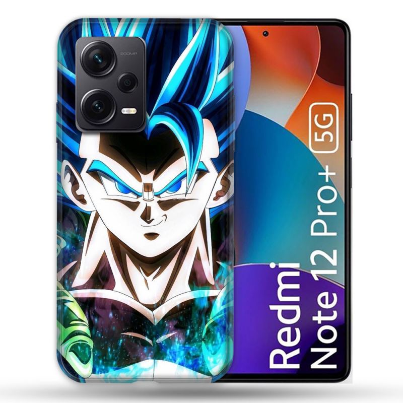 Coque Renforcée Pour Xiaomi Redmi Note 12 Pro Plus 5G Manga Dragon Ball Gogeta Visage