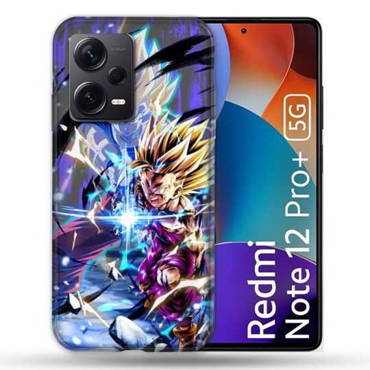 Coque Renforcée Pour Xiaomi Redmi Note 12 Pro Plus 5G Manga Dragon Ball Sangohan Duo