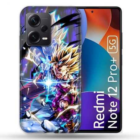 Coque Renforcée Pour Xiaomi Redmi Note 12 Pro Plus 5G Manga Dragon Ball Sangohan Duo