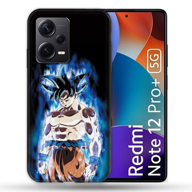 Coque Renforcée Pour Xiaomi Redmi Note 12 Pro Plus 5G Manga Dragon Ball Sangoku Noir