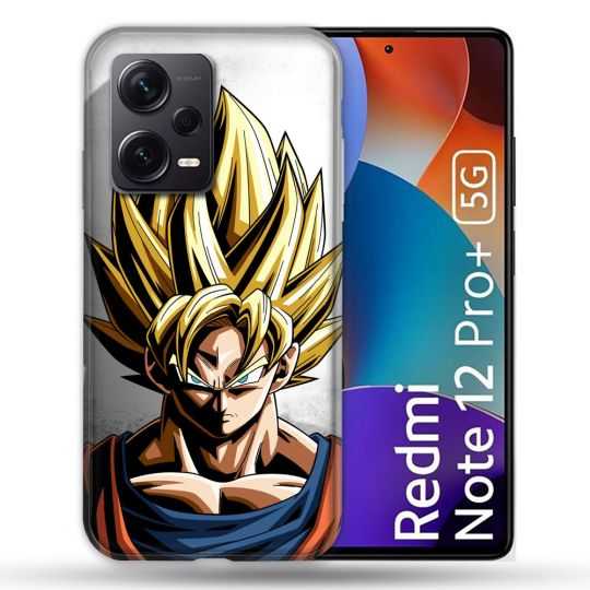 Coque Renforcée Pour Xiaomi Redmi Note 12 Pro Plus 5G Manga Dragon Ball Sangoku Portrait