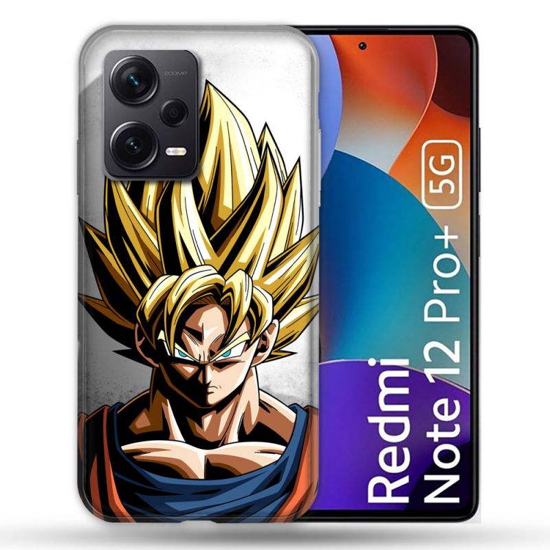 Coque Renforcée Pour Xiaomi Redmi Note 12 Pro Plus 5G Manga Dragon Ball Sangoku Portrait