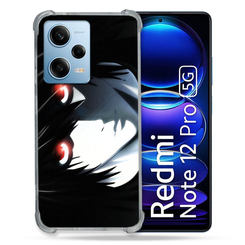 Coque Renforcée En Verre Trempé Pour Xiaomi Redmi Note 12 Pro 5G Manga Death Note L