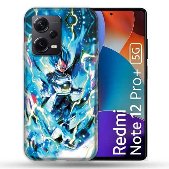 Coque Renforcée Pour Xiaomi Redmi Note 12 Pro Plus 5G Manga Dragon Ball Vegeta Bleu