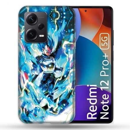 Coque Renforcée Pour Xiaomi Redmi Note 12 Pro Plus 5G Manga Dragon Ball Vegeta Bleu