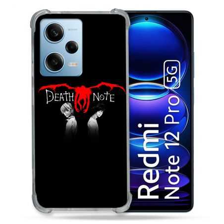 Coque Renforcée En Verre Trempé Pour Xiaomi Redmi Note 12 Pro 5G Manga Death Note Noir