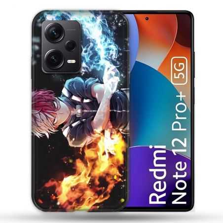 Coque Renforcée Pour Xiaomi Redmi Note 12 Pro Plus 5G Manga My Hero Academia Shoto