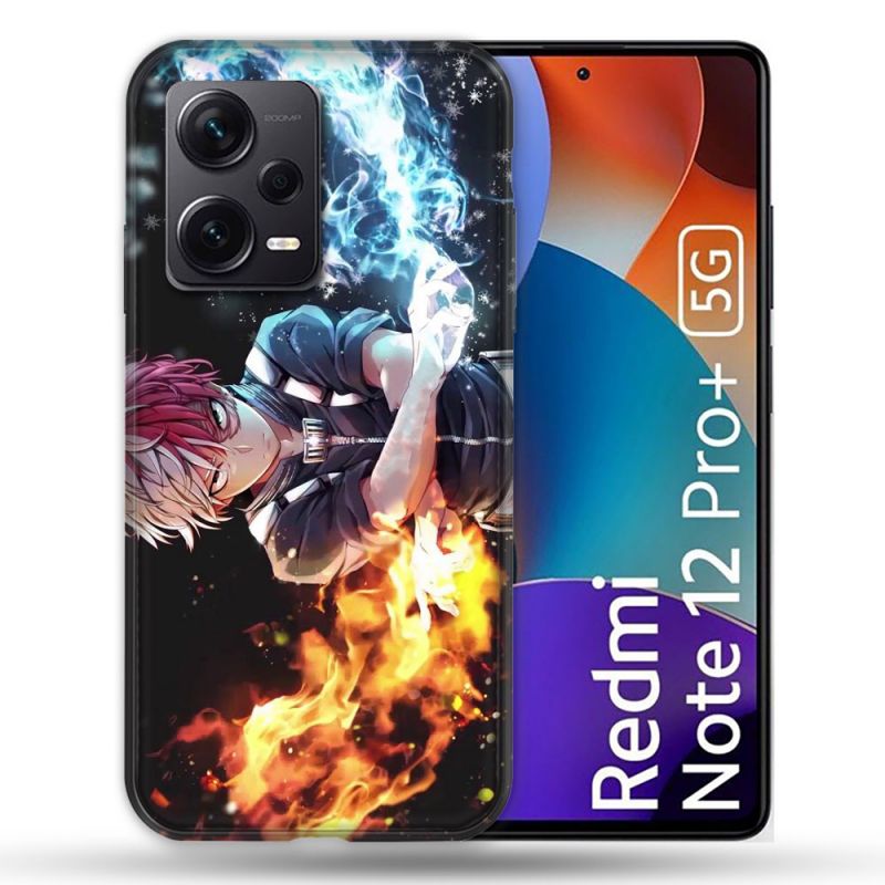 Coque Renforcée Pour Xiaomi Redmi Note 12 Pro Plus 5G Manga My Hero Academia Shoto