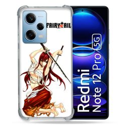 Coque Renforcée En Verre Trempé Pour Xiaomi Redmi Note 12 Pro 5G Manga Fairy Tail Erza