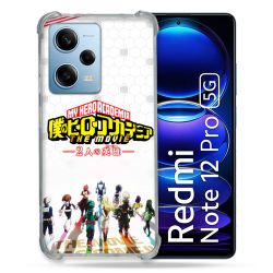 Coque Renforcée En Verre Trempé Pour Xiaomi Redmi Note 12 Pro 5G Manga My Hero Academia Blanc