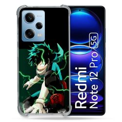 Coque Renforcée En Verre Trempé Pour Xiaomi Redmi Note 12 Pro 5G Manga My Hero Academia Deku