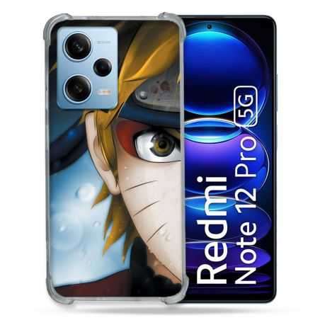 Coque Renforcée En Verre Trempé Pour Xiaomi Redmi Note 12 Pro 5G Manga Naruto Blanc