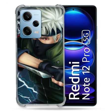 Coque Renforcée En Verre Trempé Pour Xiaomi Redmi Note 12 Pro 5G Manga Naruto Kakashi
