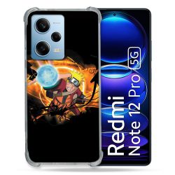 Coque Renforcée En Verre Trempé Pour Xiaomi Redmi Note 12 Pro 5G Manga Naruto Noir