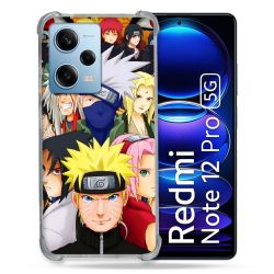 Coque Renforcée En Verre Trempé Pour Xiaomi Redmi Note 12 Pro 5G Manga Naruto Team