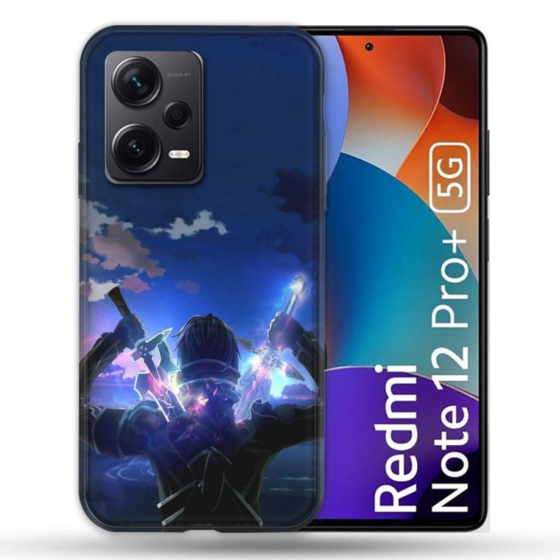 Coque Renforcée Pour Xiaomi Redmi Note 12 Pro Plus 5G Manga SAO sword Art Online Epee