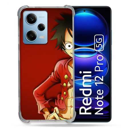 Coque Renforcée En Verre Trempé Pour Xiaomi Redmi Note 12 Pro 5G Manga One Piece Luffy