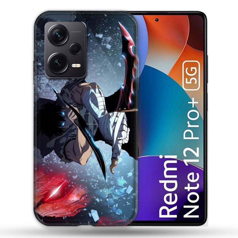 Coque Renforcée Pour Xiaomi Redmi Note 12 Pro Plus 5G Manga Solo Leveling Sung Epee
