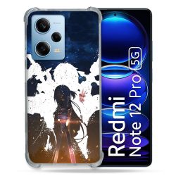 Coque Renforcée En Verre Trempé Pour Xiaomi Redmi Note 12 Pro 5G Manga SAO sword Art Online Asuna
