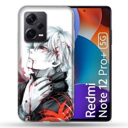 Coque Renforcée Pour Xiaomi Redmi Note 12 Pro Plus 5G Manga Tokyo Ghoul Kaneki Blanc