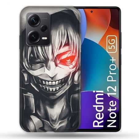 Coque Renforcée Pour Xiaomi Redmi Note 12 Pro Plus 5G Manga Tokyo Ghoul Kaneki Noir