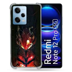 Coque Renforcée En Verre Trempé Pour Xiaomi Redmi Note 12 Pro 5G Manga Solo Leveling Igris