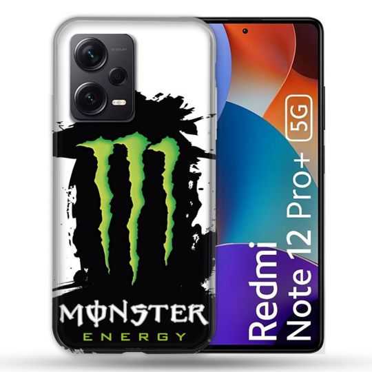 Coque Renforcée Pour Xiaomi Redmi Note 12 Pro Plus 5G Monster Energy Tache