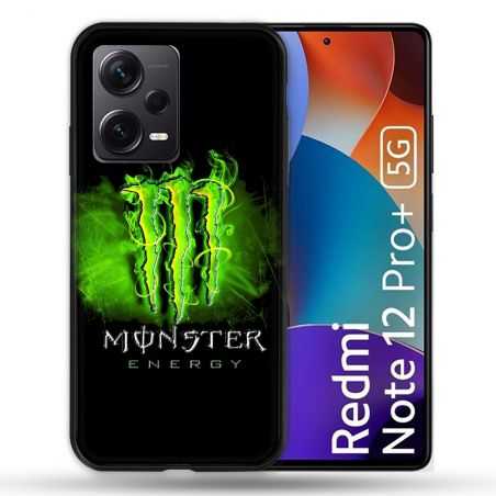 Coque Renforcée Pour Xiaomi Redmi Note 12 Pro Plus 5G Monster Energy Vert