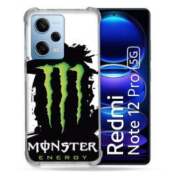 Coque Renforcée En Verre Trempé Pour Xiaomi Redmi Note 12 Pro 5G Monster Energy Tache
