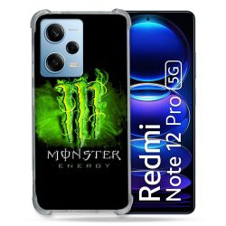Coque Renforcée En Verre Trempé Pour Xiaomi Redmi Note 12 Pro 5G Monster Energy Vert