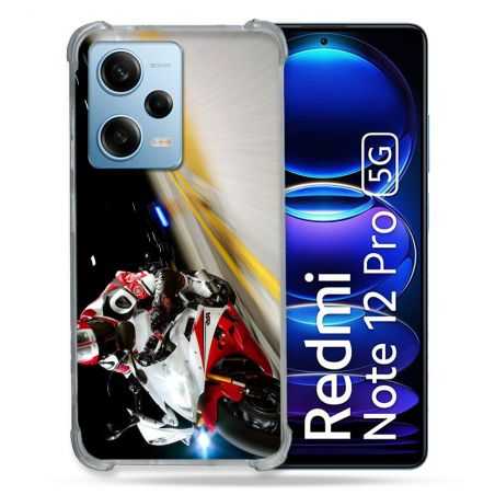 Coque Renforcée En Verre Trempé Pour Xiaomi Redmi Note 12 Pro 5G Moto Course GP R6
