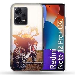 Coque Renforcée Pour Xiaomi Redmi Note 12 Pro Plus 5G Moto Cross Soleil