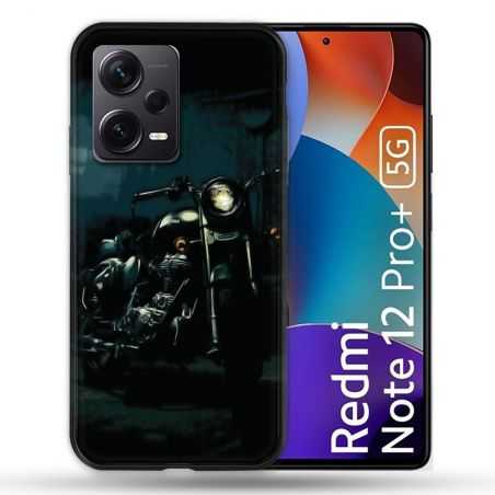 Coque Renforcée Pour Xiaomi Redmi Note 12 Pro Plus 5G Moto Harley Vintage