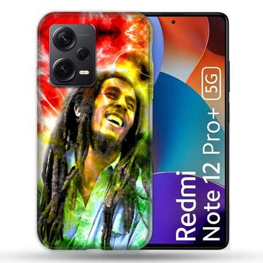 Coque Renforcée Pour Xiaomi Redmi Note 12 Pro Plus 5G Musique Bob Marley Color