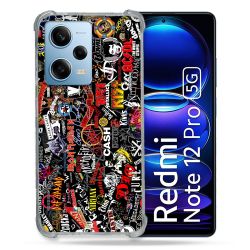 Coque Renforcée En Verre Trempé Pour Xiaomi Redmi Note 12 Pro 5G Musique Rock Groupe
