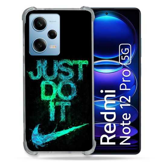 Coque Renforcée En Verre Trempé Pour Xiaomi Redmi Note 12 Pro 5G Nike Just Do It