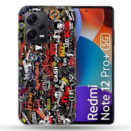 Coque Renforcée Pour Xiaomi Redmi Note 12 Pro Plus 5G Musique Rock Groupe